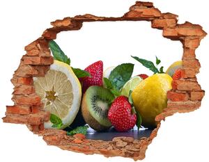 Nálepka 3D diera na stenu Ovocie a zelenina nd-c-111192717
