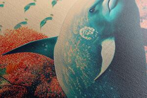 Obraz surrealistické delfíny