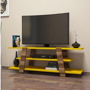 TV stolík Bopubi 2 (orech + žltá) . Vlastná spoľahlivá doprava až k Vám domov. 1095111