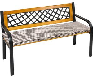 Hladký vankúš na lavicu – 40 x 140 cm – hnedý