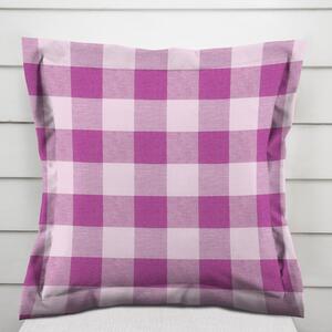Biante Bavlnená obliečka na vankúš s lemom Olivia OL-021 Fialová kocka veľká 30 x 50 cm