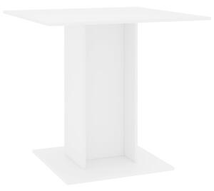 Jedálenský stolík biely 80x80x75 cm drevotrieska