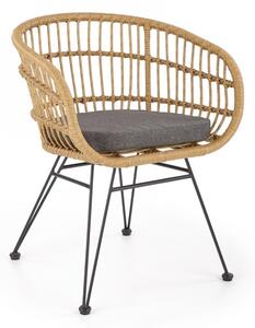 HALMAR Designová stolička Fleah Boho ratan