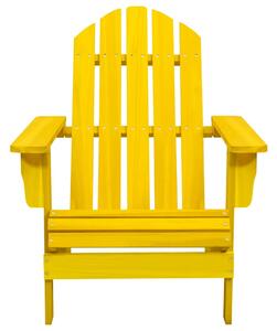 Záhradná stolička Adirondack jedľový masív žltá