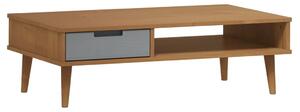 Konferenčný stolík MOLDE, hnedý 100x55x31 cm, borovicový masív