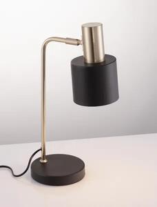 Rustikálna stolová lampa Paz čierne