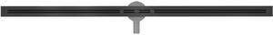 Mexen Flat Super Slim, super tenký odtokový žľab s 360° rotačným sifónom 160 cm, čierna matná, 1751160