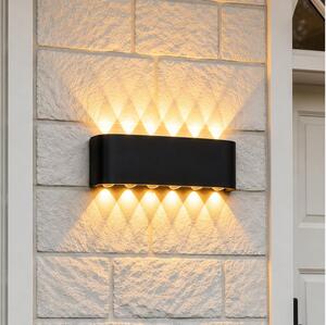 Top Light-LED Vonkajšie nástenné svietidlo RAY LED/10W/230V 3000/4000/6500K IP54 čierna