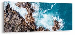 Obraz skál a mora (120x50 cm)