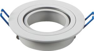 Aigostar - Rámček pre zapustené svietidlo GU10, priemer 9,1 cm, biely