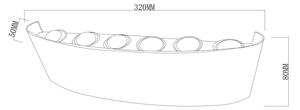 Top Light-LED Vonkajšie nástenné svietidlo RAY LED/10W/230V 3000/4000/6500K IP54 čierna
