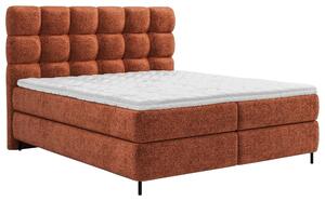 BOXSPRING POSTEĽ, 180/200 cm, textil, hrdzavá Esposa - Postele