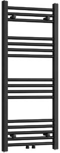 CERANO - Kúpeľňový radiátor Benito - stredové pripojenie 50mm/bočné - 343 W - čierna matná - 1000x450 mm