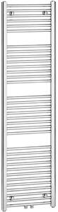 CERANO - Kúpeľňový radiátor Benito - stredové pripojenie 50mm/bočné - 555 W - chróm - 1700x450 mm