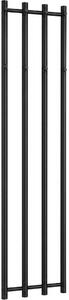 CERANO - Kúpeľňový radiátor Bertini - bočné pripojenie - 380 W - čierna matná - 1400x351 mm