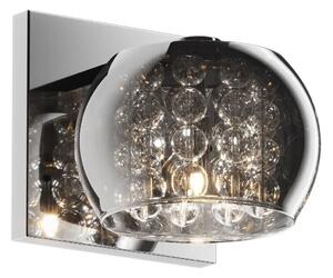 Luxusné nástenné svietidlo Crystal smoky