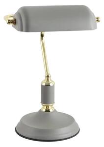 Luxusná stolová lampa Roma sivá