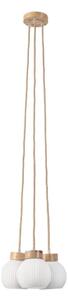 Luster na lanku LOOMIS 3xE27/15W/230V 130 cm béžová/dub