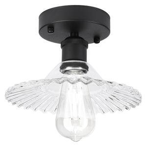 Prisadený luster TRISH 1xE27/15W/230V čierny/číry