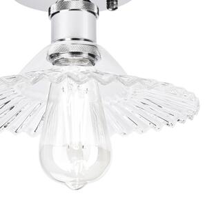 Prisadený luster TRISH 1xE27/15W/230V lesklý chróm/číra