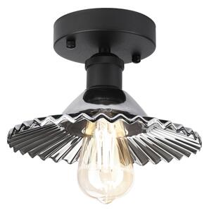 Prisadený luster TRISH 1xE27/15W/230V čierna/dymovo čierna