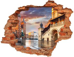 Diera 3D v stene nálepka Krakov, poľsko nd-c-123877071