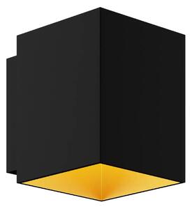 Moderné nástenné svietidlo Sola S čierna/zlatá