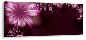 Obraz abstrakcie - kvety (120x50 cm)