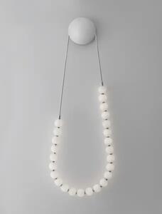 Dizajnové nástenné svietidlo Perla chróm