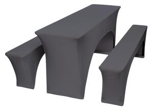 TENTino Elastický poťah STANDARD na pivný set 220x50 - 220x70 cm Farba obrusu: TMAVOŠEDÁ / ANTRACIT