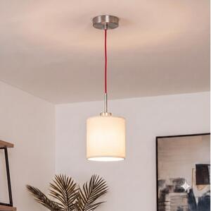 Brilagi - LED luster na lankách NUBILA 1xE27/60W/230V pr. 14 cm červená/krémová