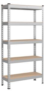 Regál 75x155x30 cm GLR300E01 strieborný
