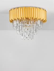 Dizajnové stropné svietidlo Magnolia zlaté