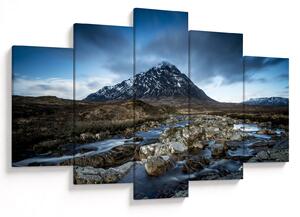 Obraz hory a rieky (150x105 cm)