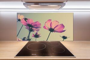 Panel do kuchyne Ružové kvety pl-pksh-100x50-f-104707608