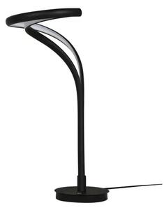 Dizajnová stmievateľná stolová lampa Twist čierna