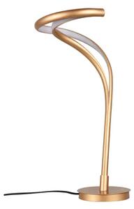 Dizajnová stmievateľná stolová lampa Twist zlatá