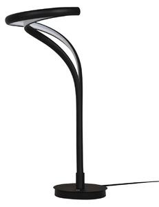Dizajnová stmievateľná stolová lampa Twist čierna