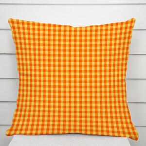 Biante Bavlnená obliečka na vankúš Olivia OL-006 Oranžovo-žltá kocka malá 40 x 40 cm