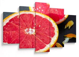 Obraz rozkrojených grapefruitov (150x105 cm)