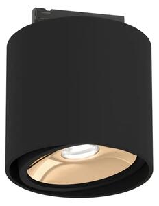 Moderné lištové svietidlo Neo Mobile Track čierna/zlatá