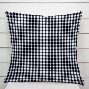 Biante Bavlnená obliečka na vankúš Olivia OL-015 Čierno-biela kocka malá 30 x 50 cm