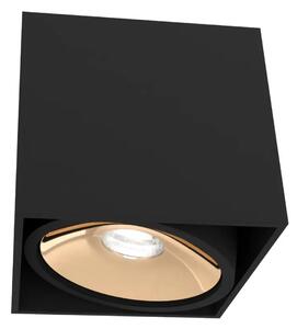 Moderné bodové svietidlo Cardi I čierna/zlatá