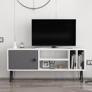 TV stolík/skrinka Simima 4 (biela + antracit) . Vlastná spoľahlivá doprava až k Vám domov. 1095544