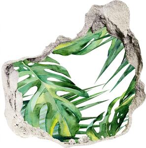 Samolepiaca diera na stenu nálepka Tropické listy