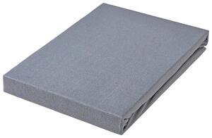 NAPÍNACIA PLACHTA, džersej, titánová, 120-130/200-220 cm Novel - Obliečky & plachty, Online Only
