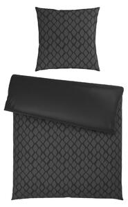 OBOJSTRANNÁ POSTEĽNÁ BIELIZEŇ, satén, antracitová, 155/220 cm Dieter Knoll - Online Only bytové doplnky, Online Only