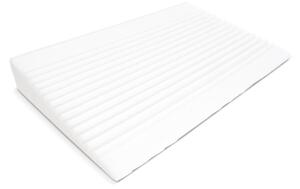 SENSILLO Dojčenský vankúš - klin biely Luxe s aloe vera 60x38 cm 100% polyester 60x38 cm