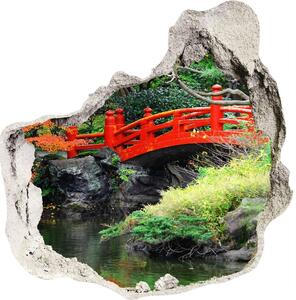 Díra 3D ve zdi nálepka Japonská záhrada nd-p-61384677
