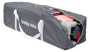 Detská cestovná postieľka so závesným lôžkom Baby Mix Slony sivá